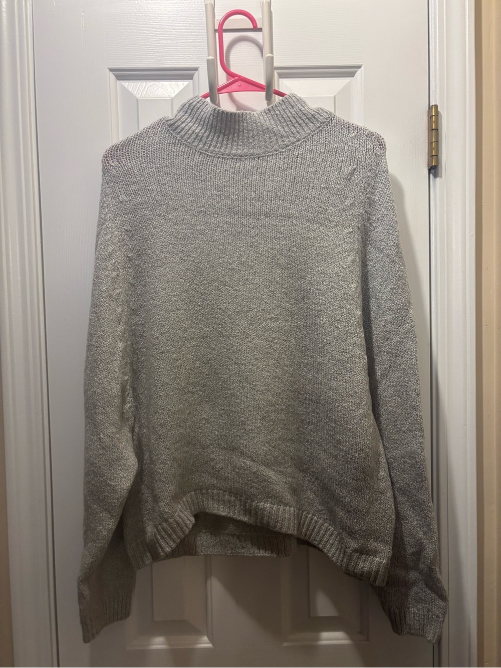 Old Navy Gray Mock Neck Sweater